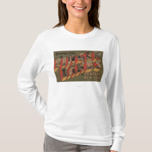 Vingerlakken, New York - grote lettertjes T-shirt
