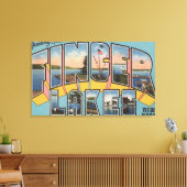 Vingermeren, New York - grote lettertjes Canvas Afdruk (Insitu (Woonkamer))