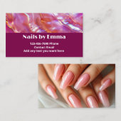 Vingernagels Nail Technician Beauty Manicure Visitekaartje (Voorkant / Achterkant)