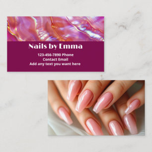Vingernagels Nail Technician Beauty Manicure Visitekaartje