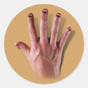 Vingernagels Ronde Sticker