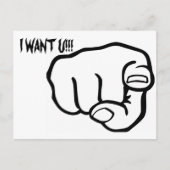 VingerPointing Briefkaart (Voorkant)