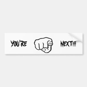 VingerPointing Bumpersticker
