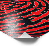 Vingerprint Bubble Foto Afdruk (Hoek)