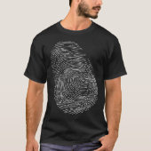Vingerprint forensische wetenschap T-Shirt (Voorkant)
