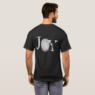 Vingerprint Joy Black T-shirt