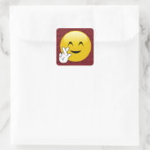 Vingers gekruiste rode glitter Stickers (Tas)