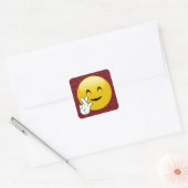 Vingers gekruiste rode glitter Stickers (Envelop)