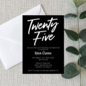 Vingt-cinq Invitation du 25e anniversaire