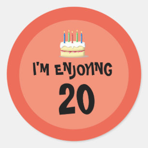 Vingt et prospère : Je profite de 20 Sticker rond