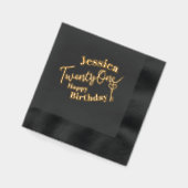 Vingt et une clé 21e fête d'anniversaire or noir (Gauche)