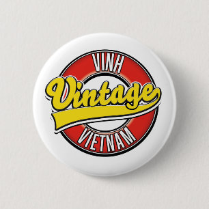 Vinh vietnam retro logo ronde button 5,7 cm