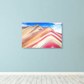 Vinicunca Peru Canvas Afdruk (Insitu (Houten vloer))