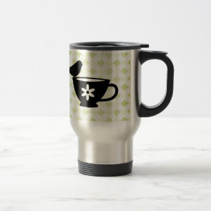 Vink op Theekop Silhouet Reisbeker