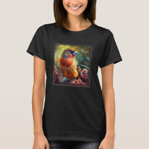 Vink Tuin Bloemen Schilderen Huisdier Moeder Vader T-shirt