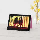 Vinkenliefde Kaart (Gele Bloem)