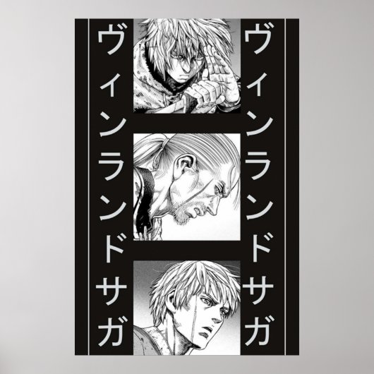 vinland saga thorfinn badasevolution poster (Voorkant)