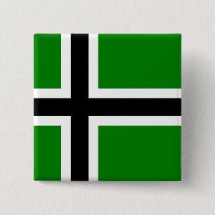 Vinland, Verenigde Staten Vierkante Button 5,1 Cm
