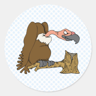 Vinnie Vulture Ronde Sticker