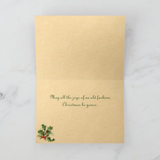 Vinntage kerst Kaart (Binnen)