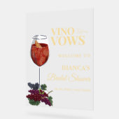 Vino avant la douche nuptiale Vows Panneau de bien (Angle)