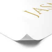 Vino avant Vows Floral Fête des mariées Affiche de (Coin)