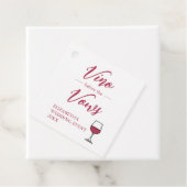 Vino Before The Vows Bruidsfeest/Bachelorette Bedankjes Labels (In situ)