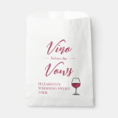 Vino Before The Vows Bruidsfeest/Bachelorette Bedankzakje (Voorkant)