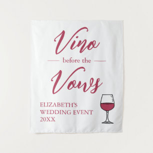 Vino Before The Vows Bruidsfeest/ Bachelorette Wandkleed