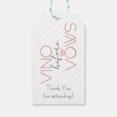 Vino Before Vows Bachelorette / Bruidsmeisjes Cadeaulabel (Achterkant)