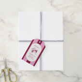 Vino Before Vows Bridal Shower Cadeaulabel (Met Touw)