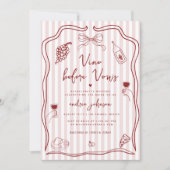 Vino Before Vows Invitation de week-end Enterremen (Devant)