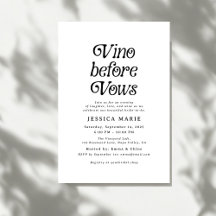 Vino Before Vows | Minimale retro-Vrijgezellenfees