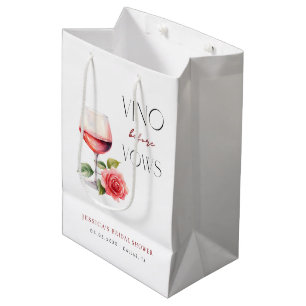 Vino Before Vows Roze Wijn Thema Bruidsfeest Medium Cadeauzakje