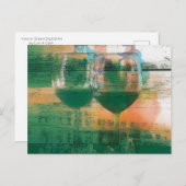 Vino in het groene Briefkaart (Voorkant / Achterkant)