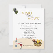 Vino moderne avant annonce nuptiale invitation dou (Devant)