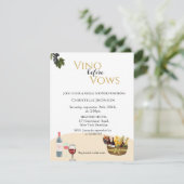 Vino moderne avant annonce nuptiale invitation dou (Debout devant)