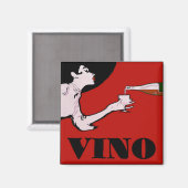 VINO-  Poster van Lady Wine Magneet (Voorkant / Achterkant)