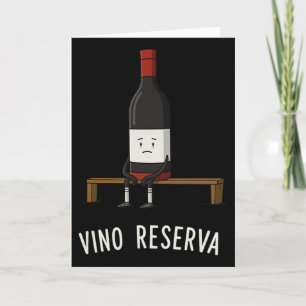 Vino Reserva Grappige Voetbal Bankzitter Reserve W Kaart