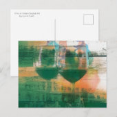 Vino sur carte postale verte (Devant / Derrière)