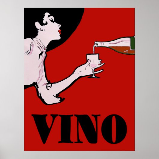 Vino - Vin Posters Vintage Lady (Devant)