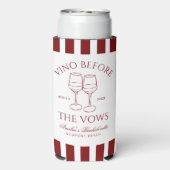 Vino voor de geloften Bachelorette (Seltzer Achterkant)