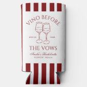 Vino voor de geloften Bachelorette (Achterkant)