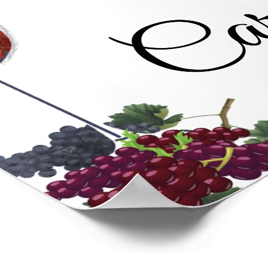 Vino voor de huwelijksbelofte Bruiloftsgeschenken Poster (Hoek)