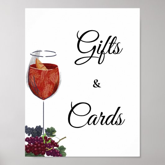 Vino voor de huwelijksbelofte Bruiloftsgeschenken Poster (Voorkant)
