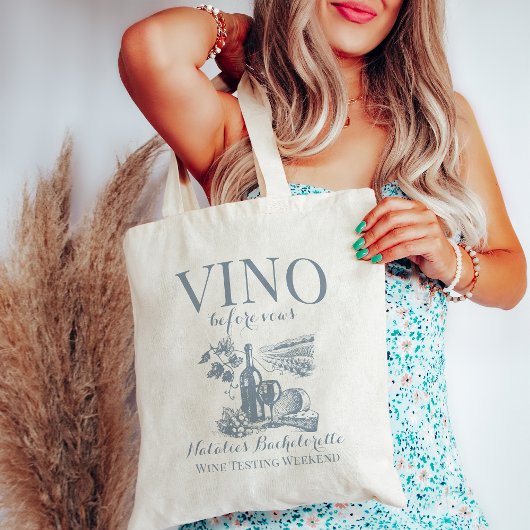 Vino voor geloften Bach aangepaste wijnmakerij Bac Tote Bag