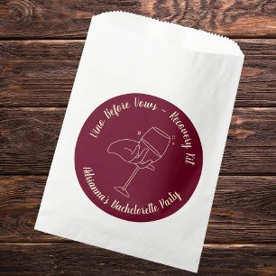 Vino voor geloften herstel kit bachelorette bedankzakje