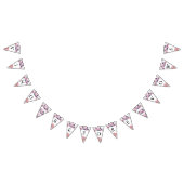 Vino voor geloften rustieke roze bloemige Vrijgeze Vlaggetjes (Alle)