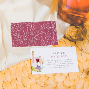 Vino voor geloften wijnproeverij Vrijgezellenfeest Informatiekaartje