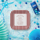 Vino voor het Bachelorette Weekend Papieren Bordje (Feest)